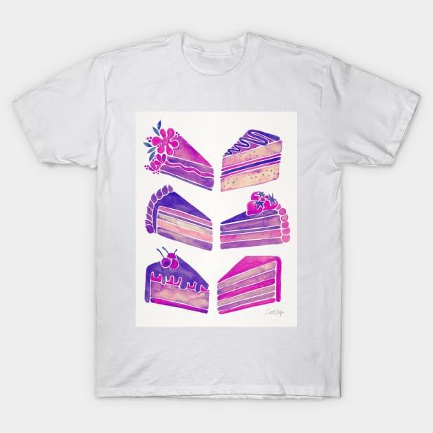 Unicorn Cake Slices T-Shirt by CatCoq